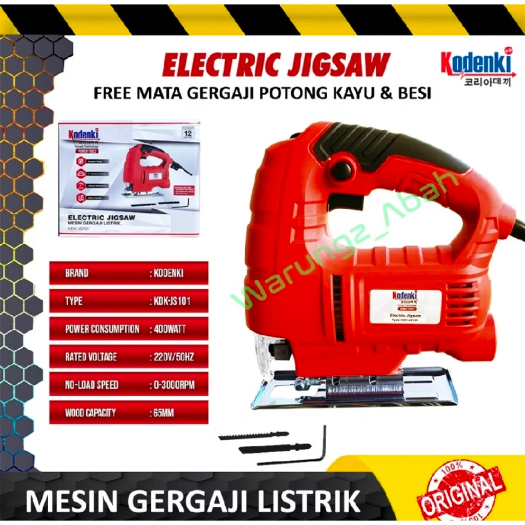 MESIN ELECTRIK ELEKTRIK ELECTRIC JIGSAW JIG SAW GERGAJI POTONG PEMOTONG BELAH UKIR BENTUK PAPAN KAYU