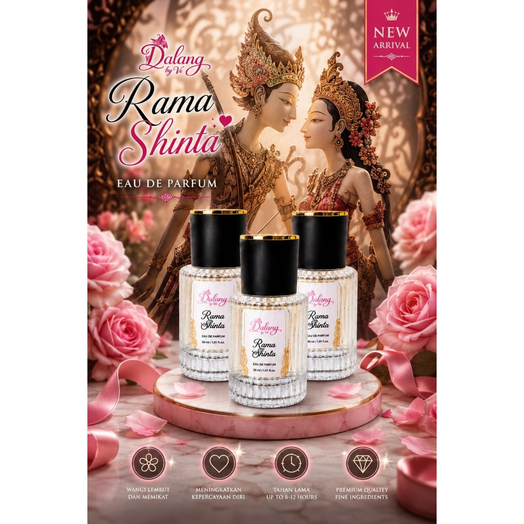 Dalang by Ve Rama Shinta 3 pcs Parfum EDP 30 ml BPOM "BEST SELLER"