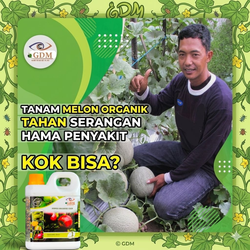 Pupuk Cair Organik GDM untuk Melon