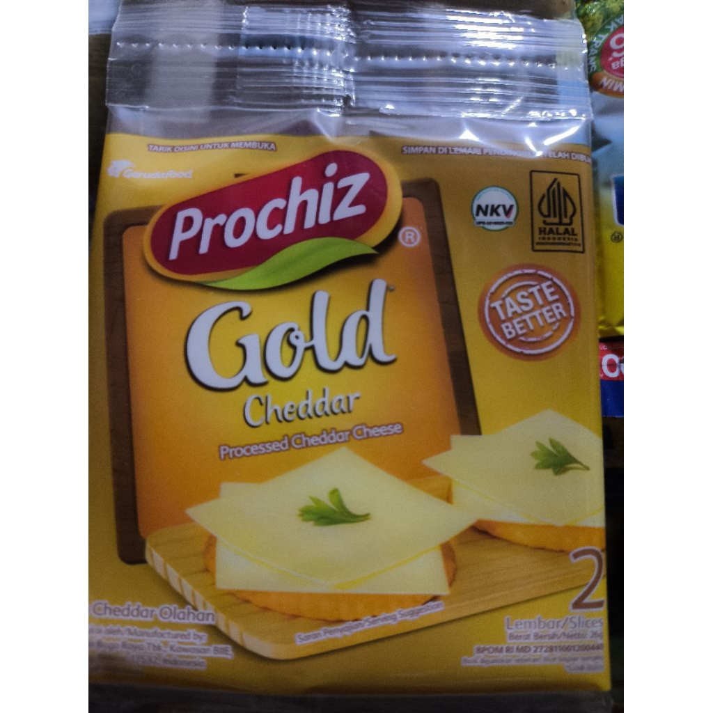 Prochiz Gold Keju Slice 1Renceng 26gr (8pcs)