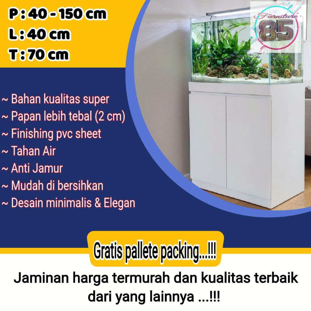 Promo Meja Aquarium / Cabinet Aquarium / aquascape minimalis ukuran 40 - 150 x 40 x 70