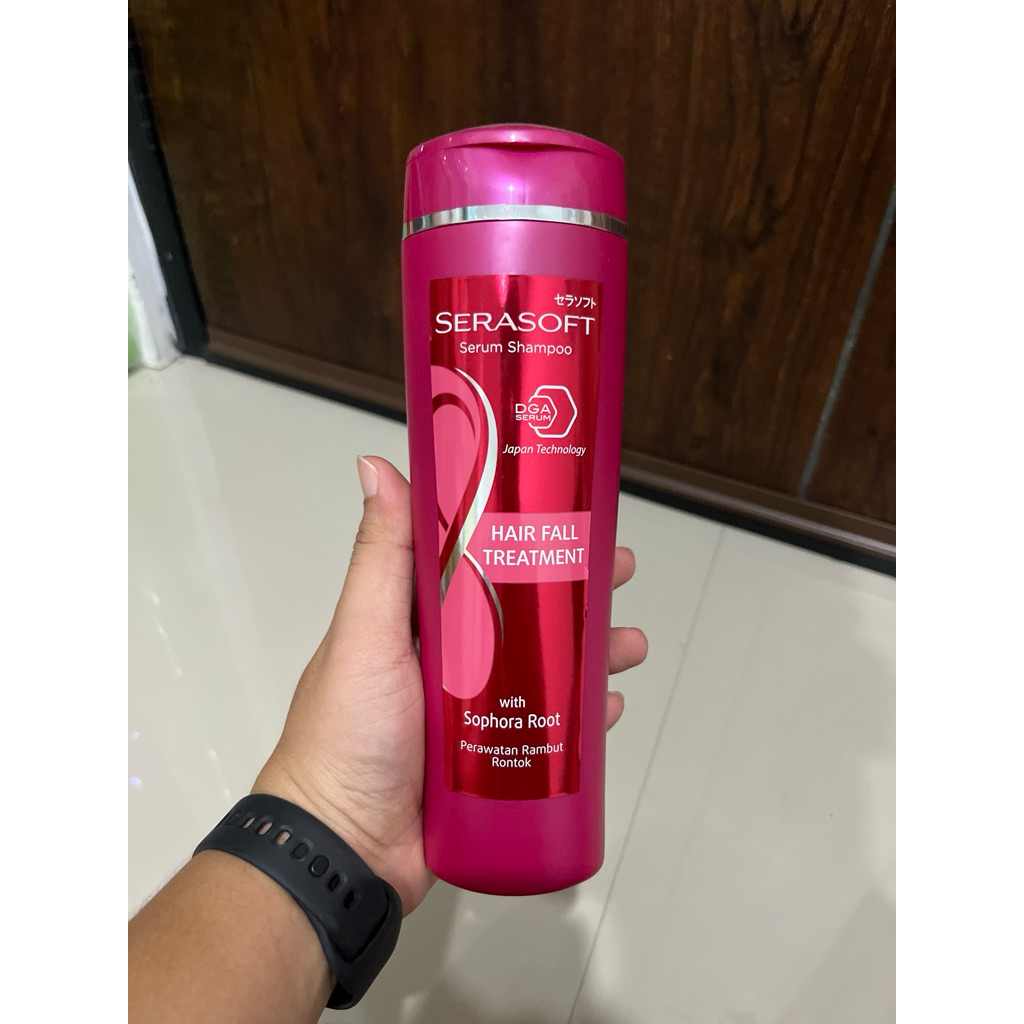 Serasoft Shampoo 340ml - Membantu Mengurangi Rontok, Menutrisi Rambut, Menjaga Kelembapan