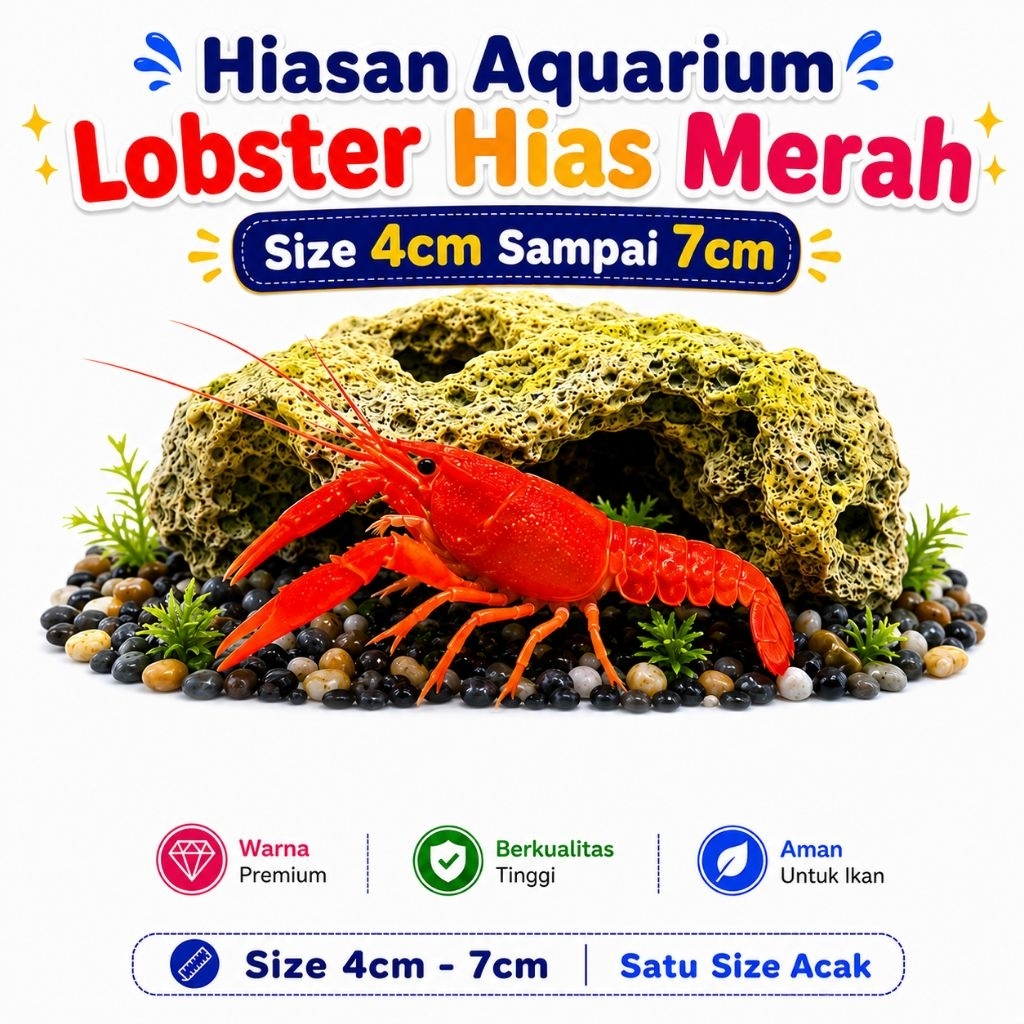 Lobster Hias Merah Lobster Air Tawar Hiasan Aquarium