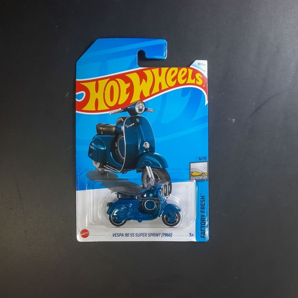 Hot Wheels Vespa 90 SS Super Sprint 1966 HW Factory Fresh Mainan Anak Diecast Metal Mattel