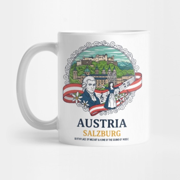 Gelas Souvenir AUSTRIA SALZBURG - Austria Tea Mug