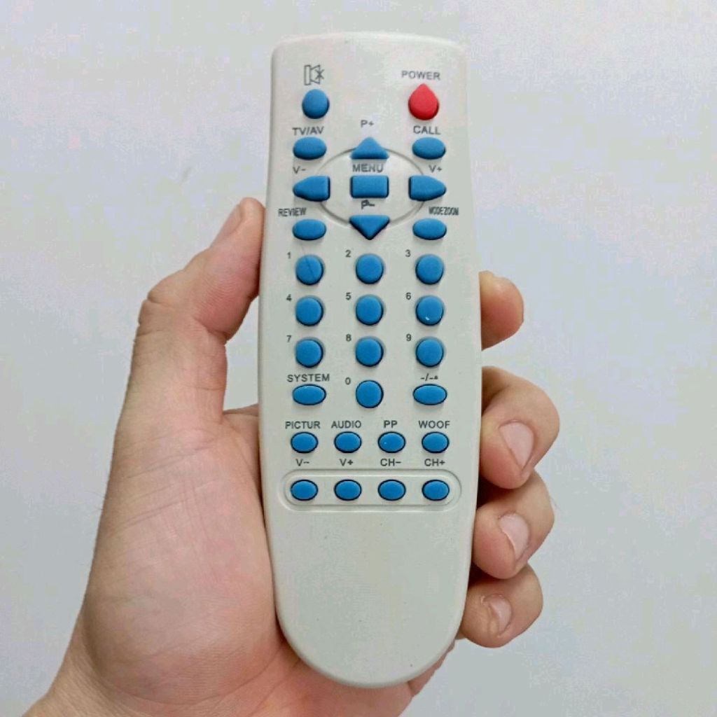 Remot Remote Mesin TV Tabung Universal Tanpa Setting Aoyama JUC Multimax 5Y29 55K9 7461