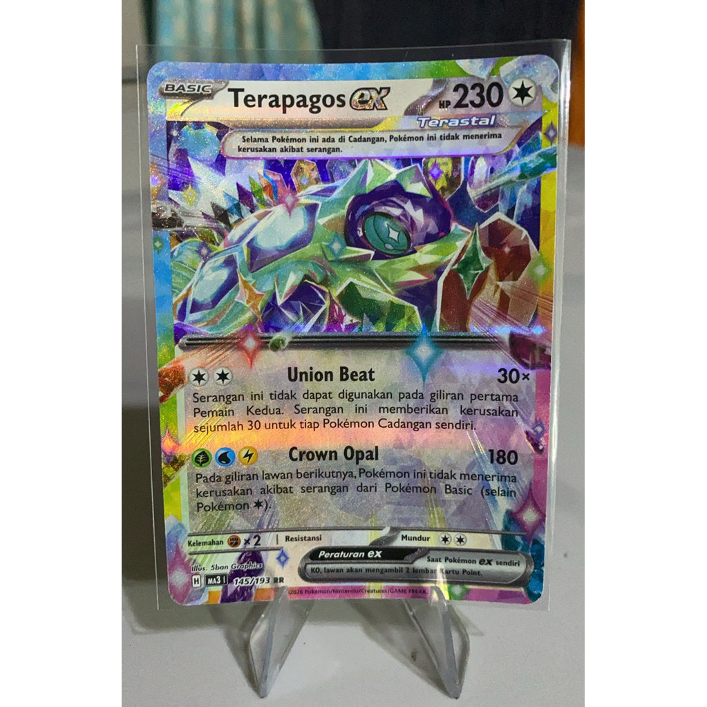 TERAPAGOS EX 145/193 RR Pokemon TCG