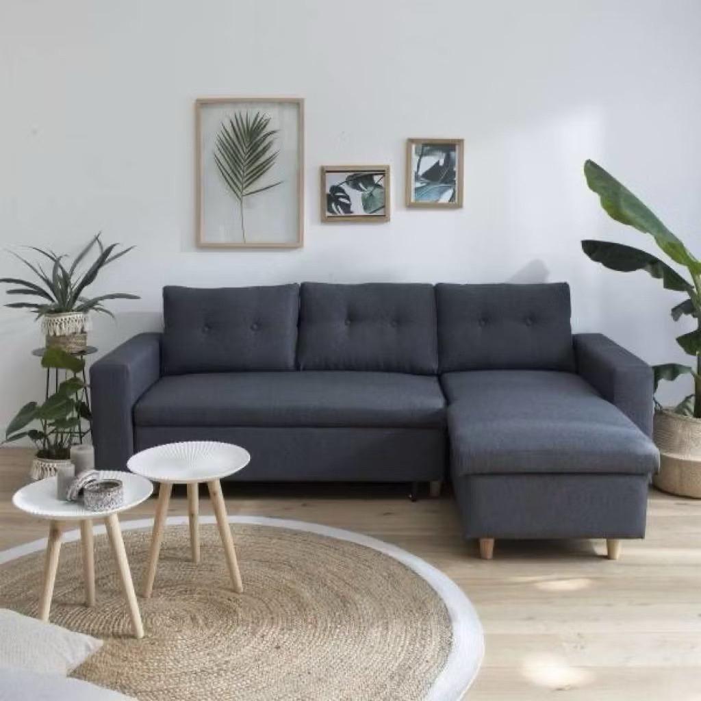 WoodMebel - Sofa L sudut - Sofa L minimalis - Sofa L Ruang tamu - Sofa L Ruang Tv