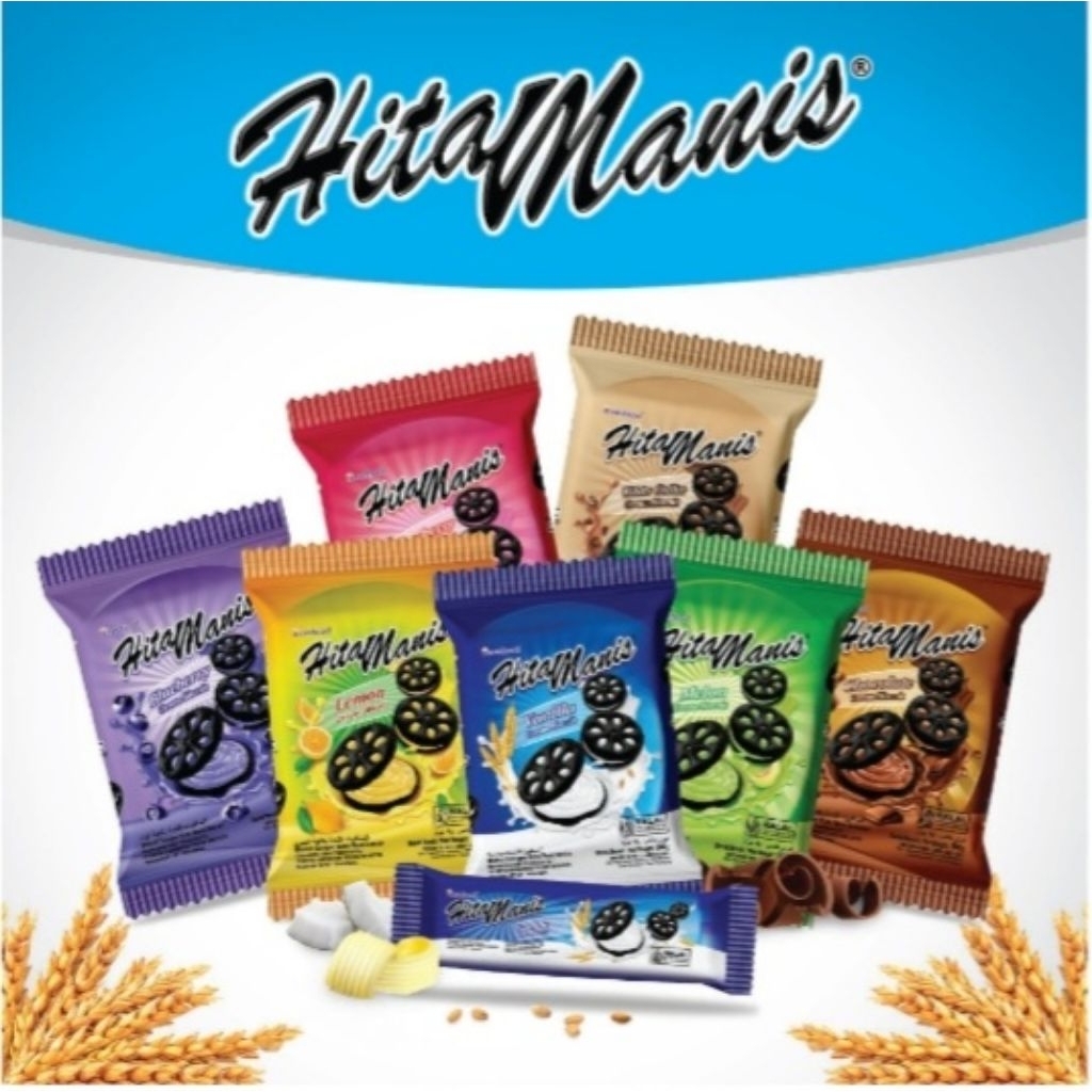 Inafood Hitam Manis / Goodbis Cream Biskuit - Netto 82 gr