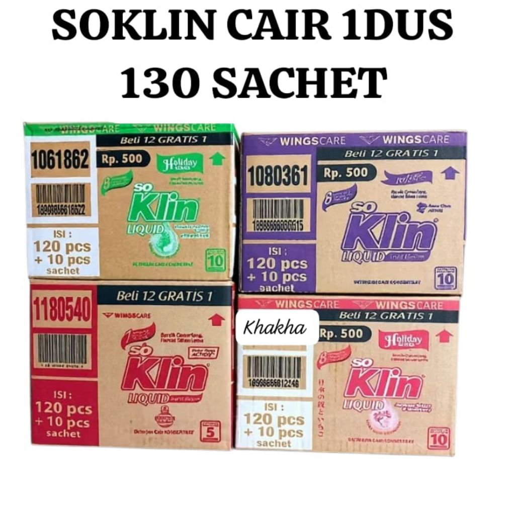 1 DUS SOKLIN CAIR / SOKLIN LIQUID CAIR ISI 130 SACHET
