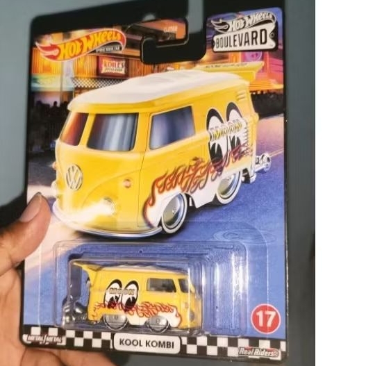 Hotwheels Kool Kombi Boulevard Ban Karet premium warna kuning rare