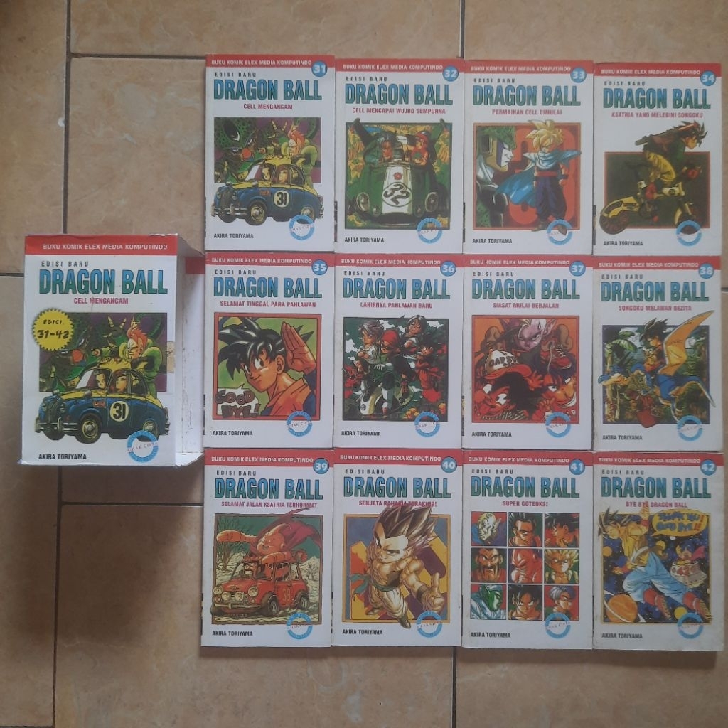 Komik Dragon Ball List Merah Box Set Nomor 31 - 42 Tamat Akira Toriyama Original