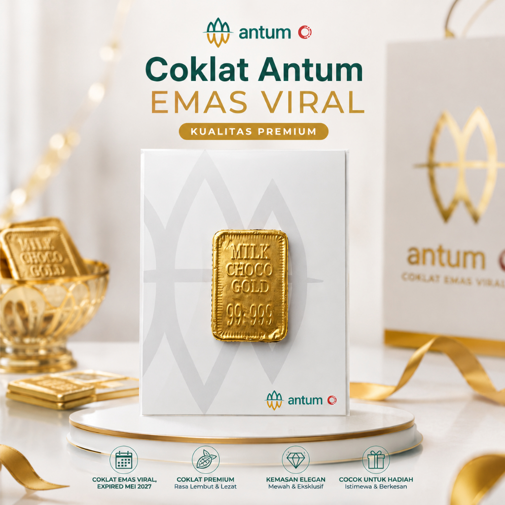 [ANTUM OFFICIAL] MINI GIFT COKLAT ANTUM EMAS Souvenir Angpao Imlek Natal Lebaran Seserahan Ulang Tah