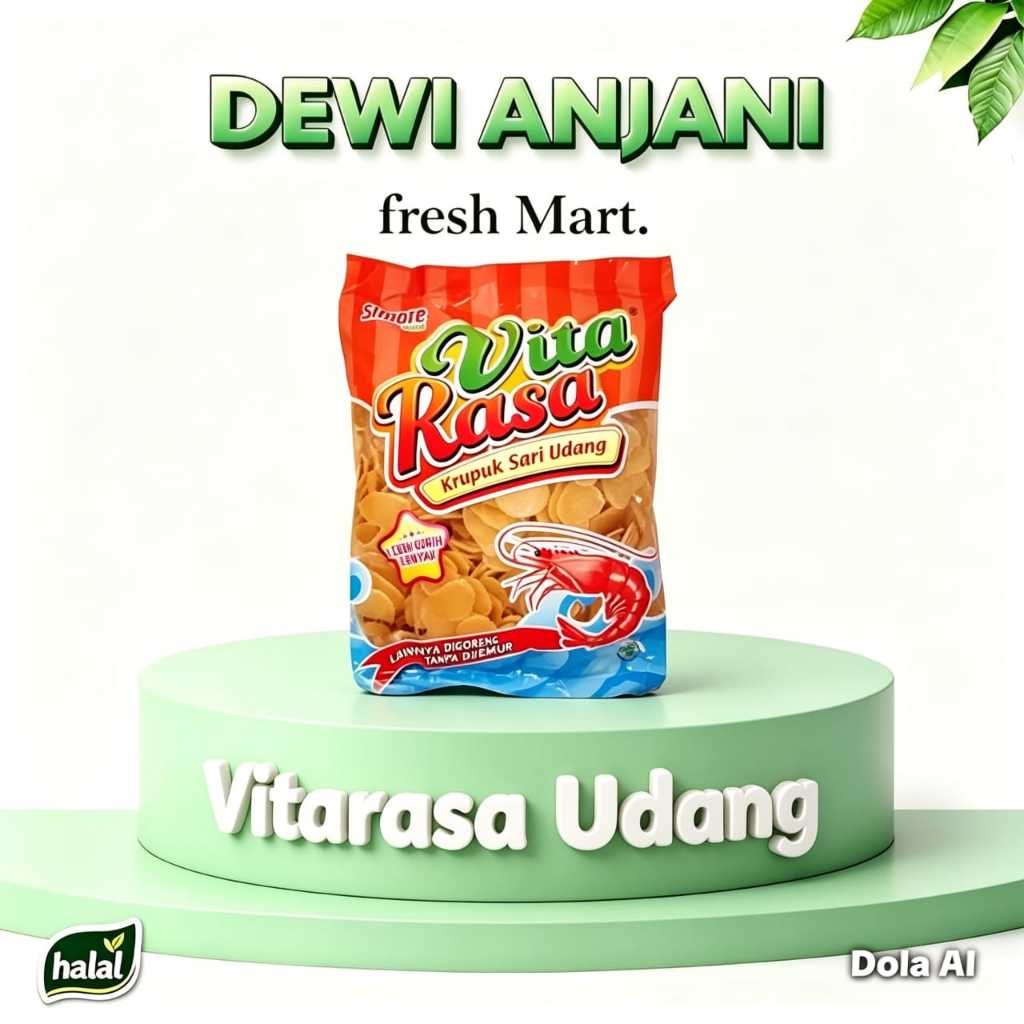 Krupuk Vitarasa Udang (Repack)