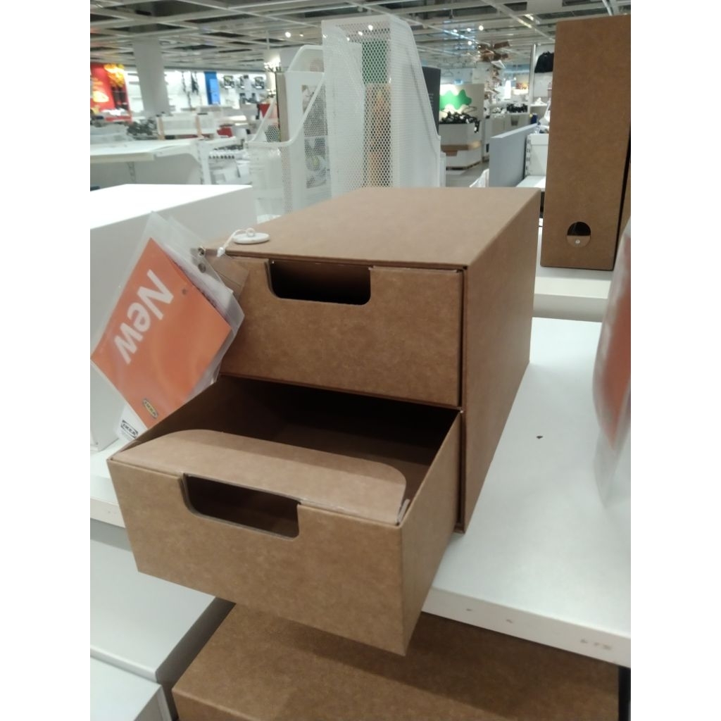 Mini chest with 2 drawers laci mini desk mini storage drawers karton rak susun