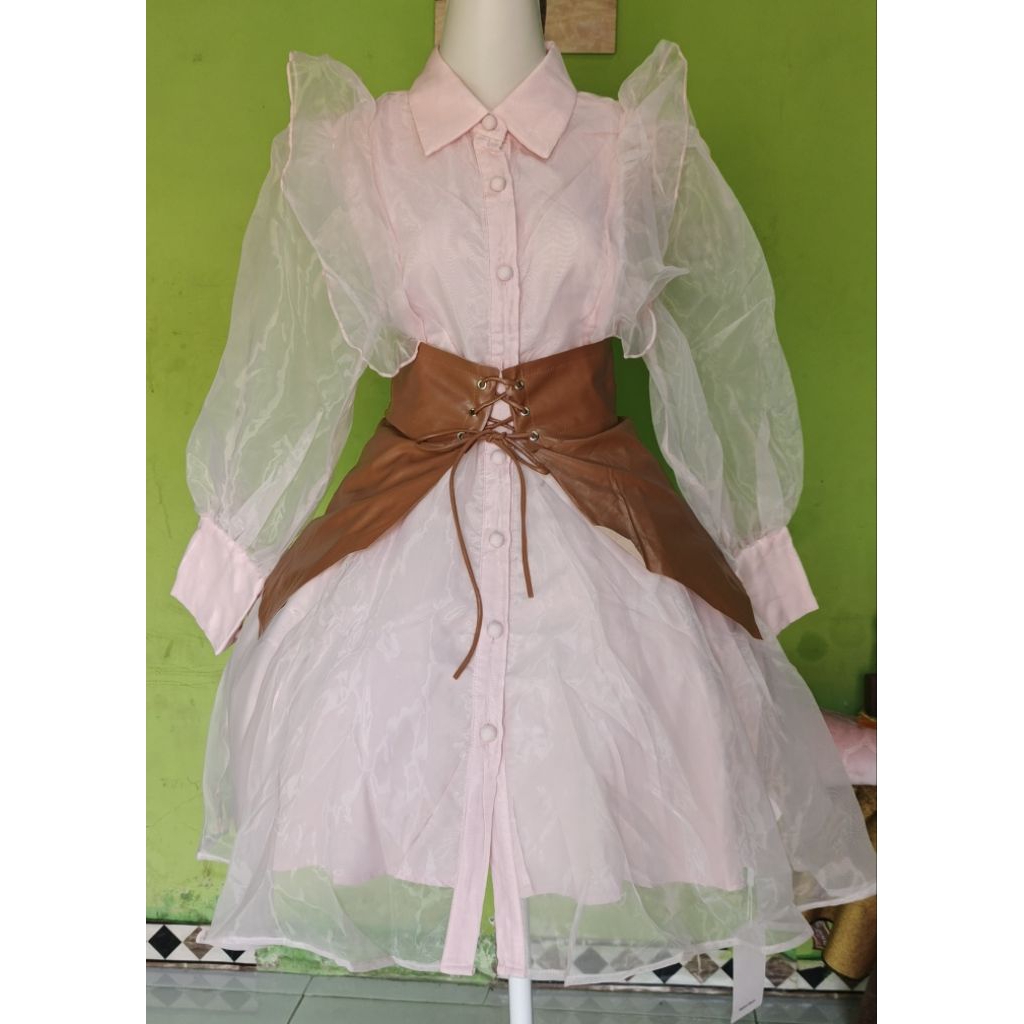 Dress siffon ko moon young ala drakor ld 94