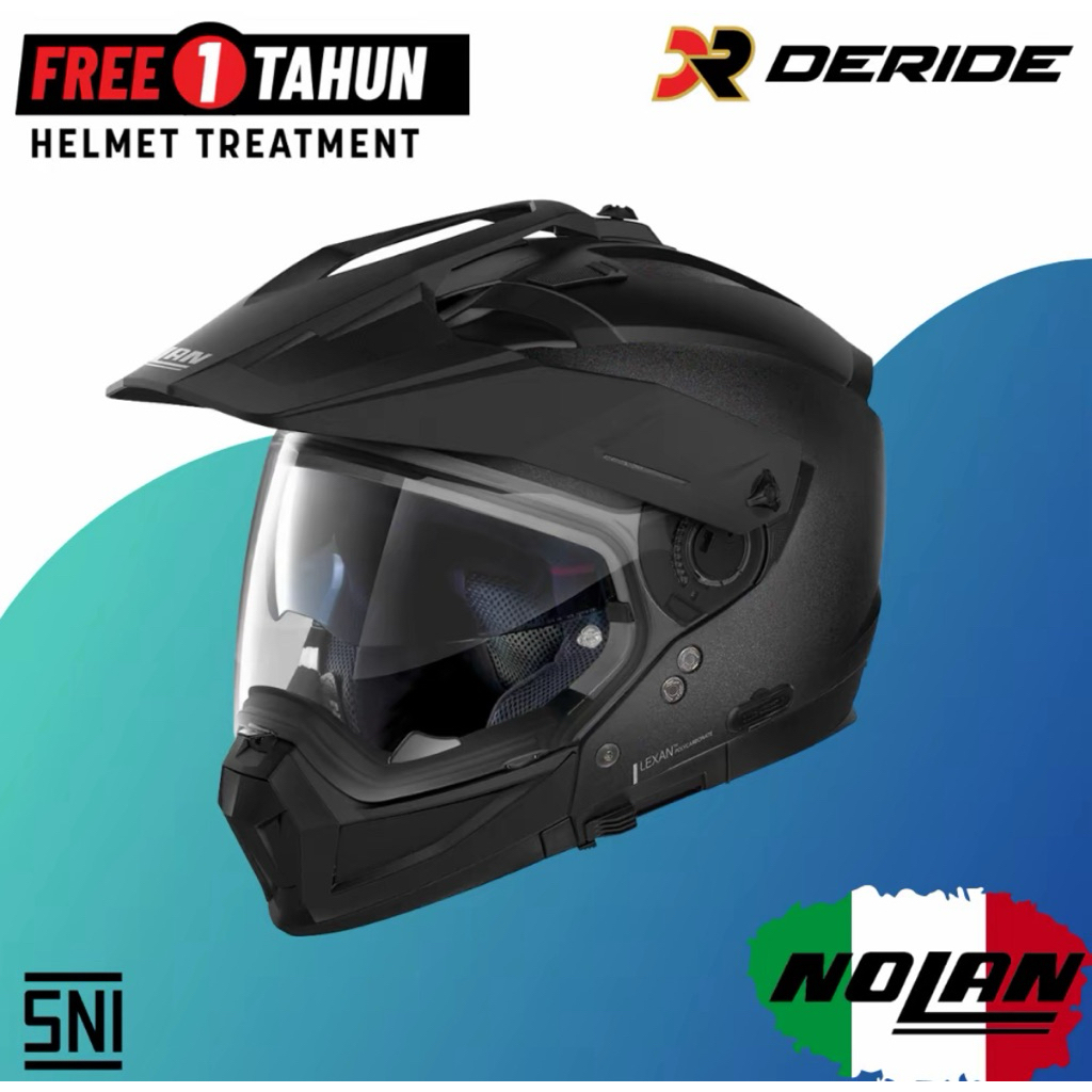 Nolan N70-2 X Special N-Com 009 Black Graphite Helm Crossover Modular SNI N702 N70 2