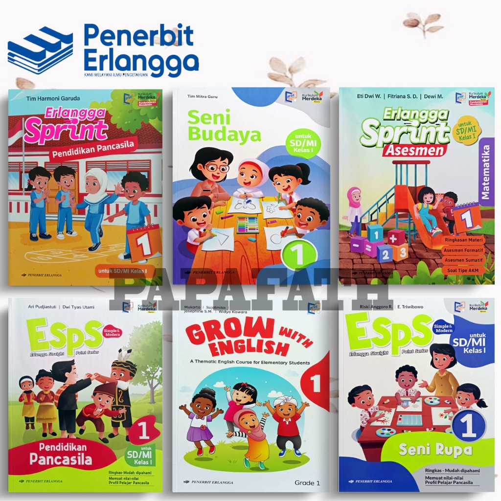 Buku Erlangga Kelas 1 SD/MI Terbaru
