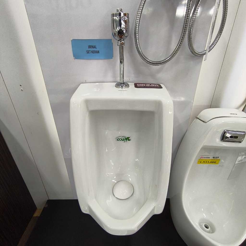 OULU URINAL SET LEXUS L-102 WHITE 31X43X15CM