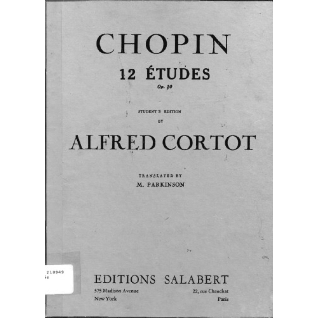 Chopin: 12 Etudes Op. 10