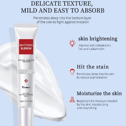 Krim pemutih Blemish Whitening Mencerahkan Menghilangkan Flek Hitam hiisees youbuy 20g