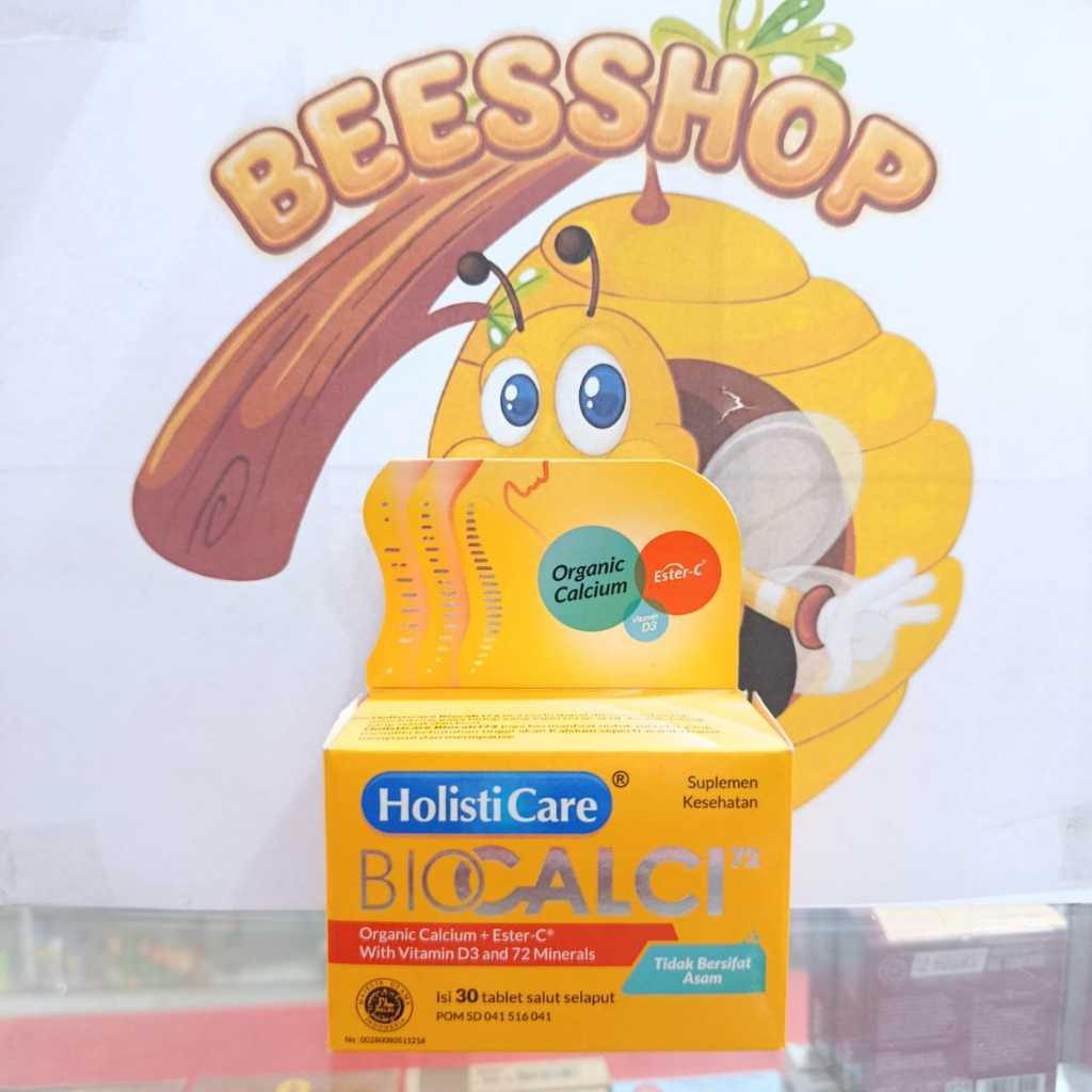 Holisticare Bio Calci-72 Isi 30 Tablet - Suplemen Kalsium dan Vitamin D3