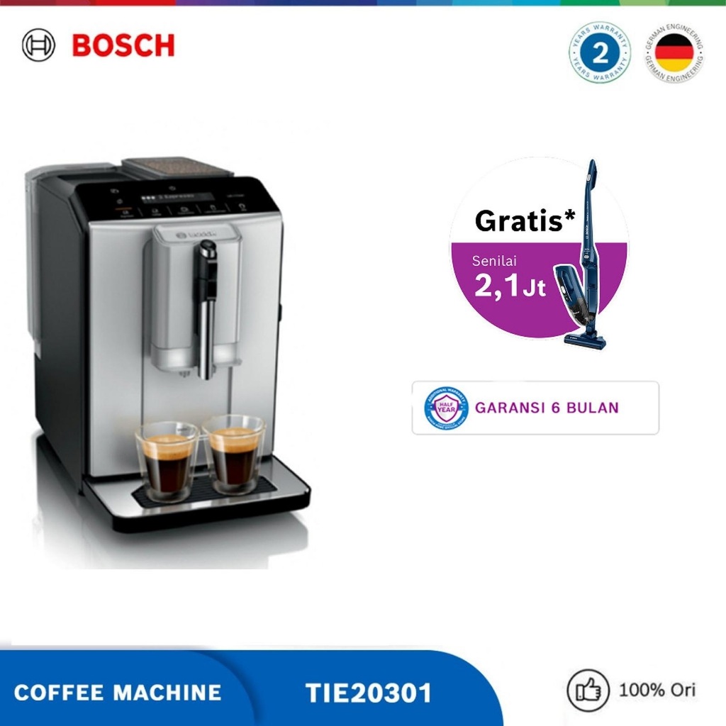 Bosch TIE20301 Fully Automatic Coffee Machine / Mesin Kopi Seri 2