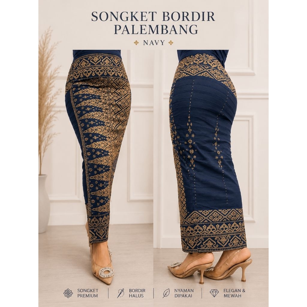 kamen jadi dewasa songket /songket palembang/kamen jadi strait