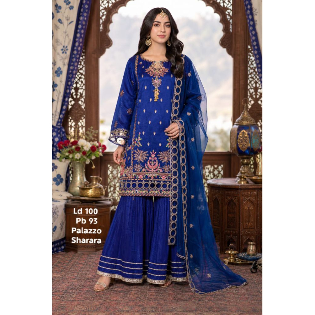 *Baju India Pakistan Premium Sharara Palazzo Kurti Kurta wanita pesta party Bollywood*