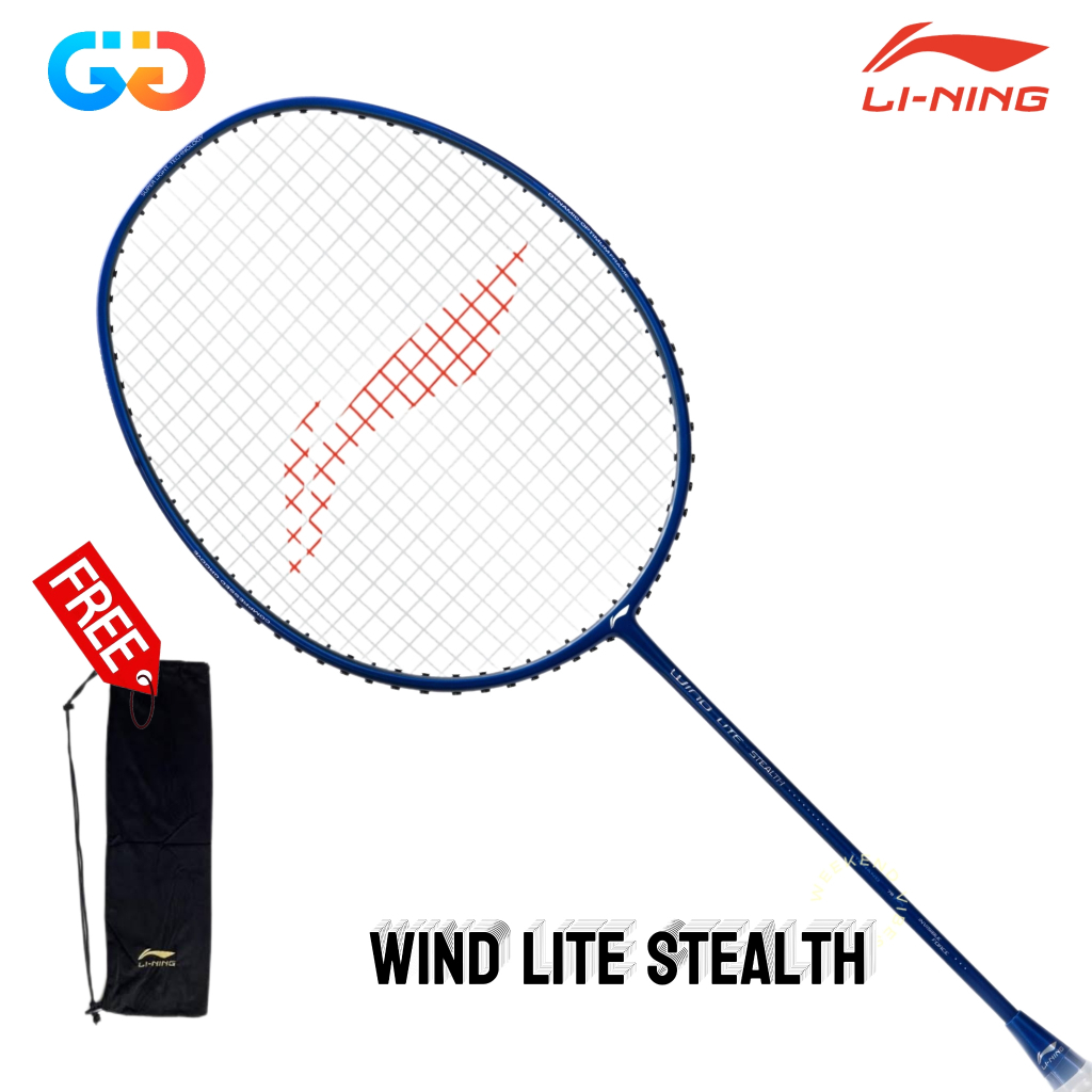 Lining Wind Lite Stealth Raket Badminton Original