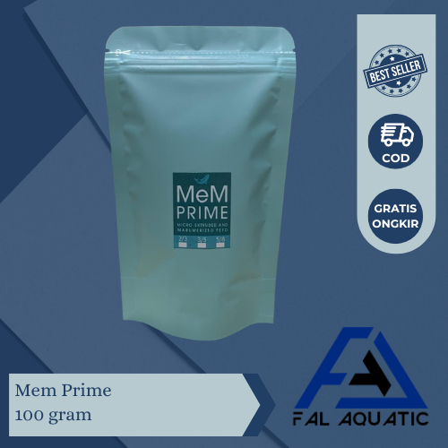 Pelet Mem 200-300 Mikron 100 Gram / Pelet Ikan 2/3 / Mem Prime