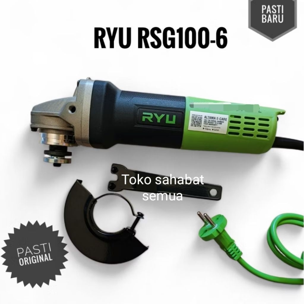 Gerinda Ryu 4" original Ryu rsg 100-6 dan rsg variable speed gurinda grenda serkel