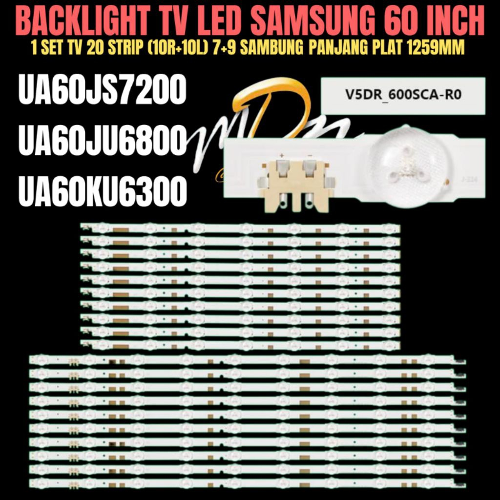 BACKLIGHT TV LED SAMSUNG 60 INCH UA60JS7200- UA60J6800- UA6UKU6300 BACKLIGHT TV 60 INCH SAMSUNG