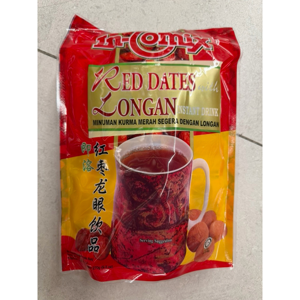 INCOMIX RED DATES WITH LONGAN TEA. ANGCO TEH. MINUMAN ANGCO. MINUMAN RED DATES WITH LONGAN TEA