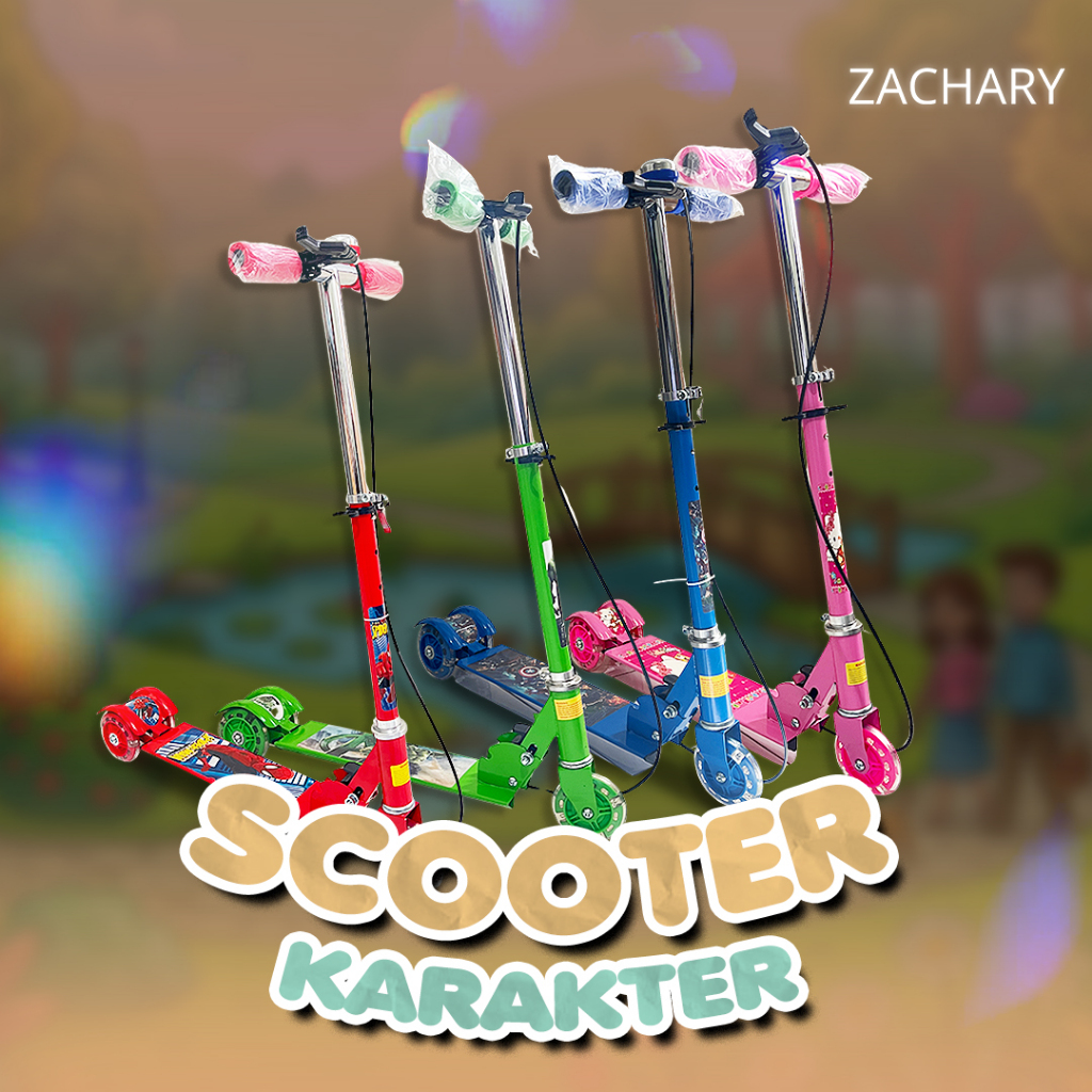 MAINAN SCOOTER OTOPED KARAKTER / SKUTER OTOPED / SKUTER ANAK ANAK