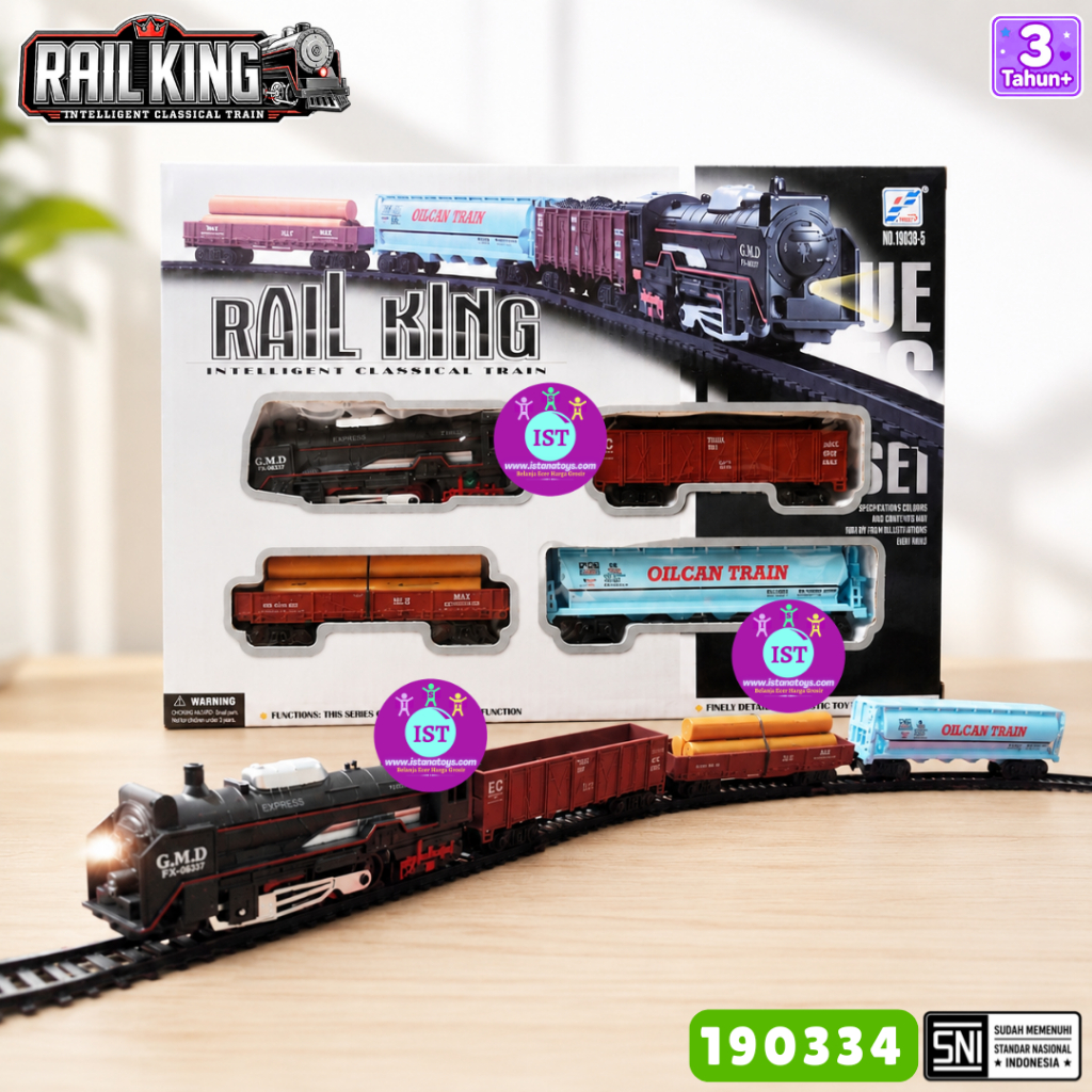 Mainan Kereta Api Hitam - Rail King 190334