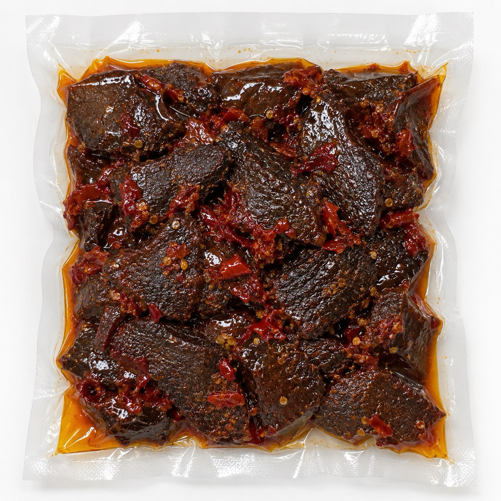 Dendeng Sapi Balado 1 KG Vacuum Pack