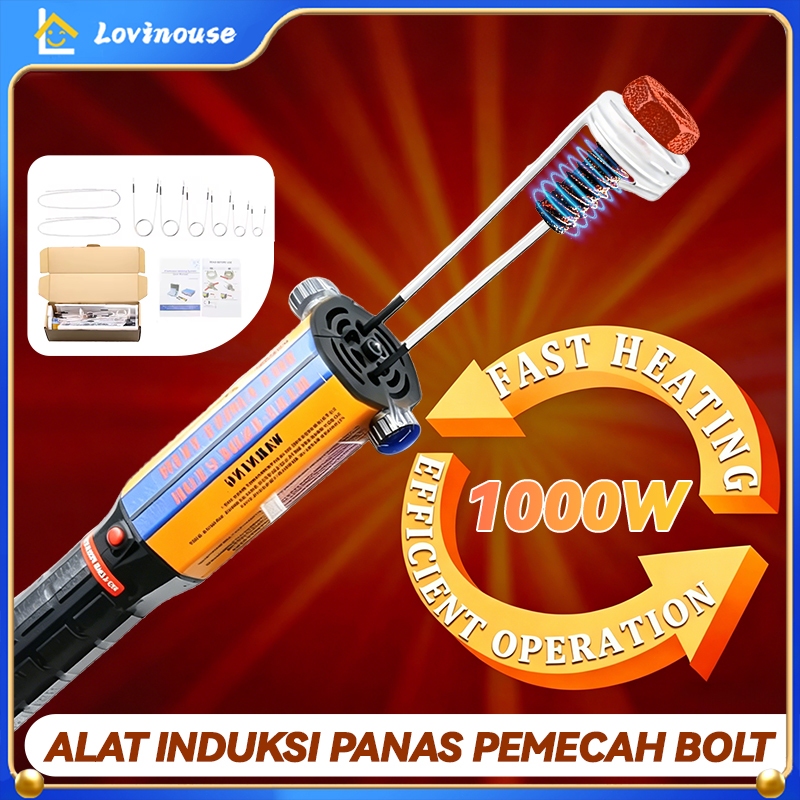 Pemanas Induksi Magnetik 1000W Mesin Pemanas Induksi Portabel Tanpa Api 8 Kumparan Alat Perbaikan Mo
