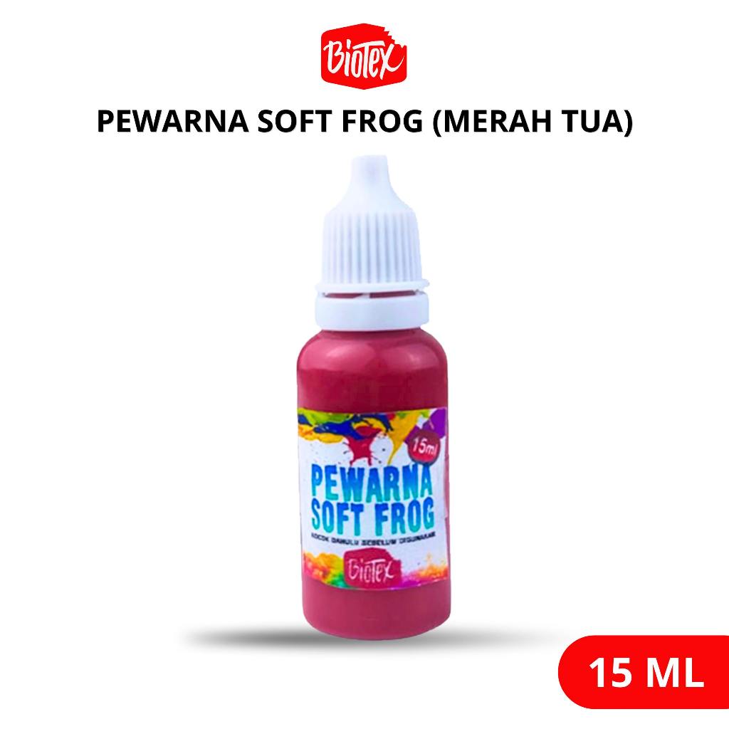 Biotex PEWARNA LATEKS 15 ML MERAH TUA - Latex Latek Soft Frog Sofrog