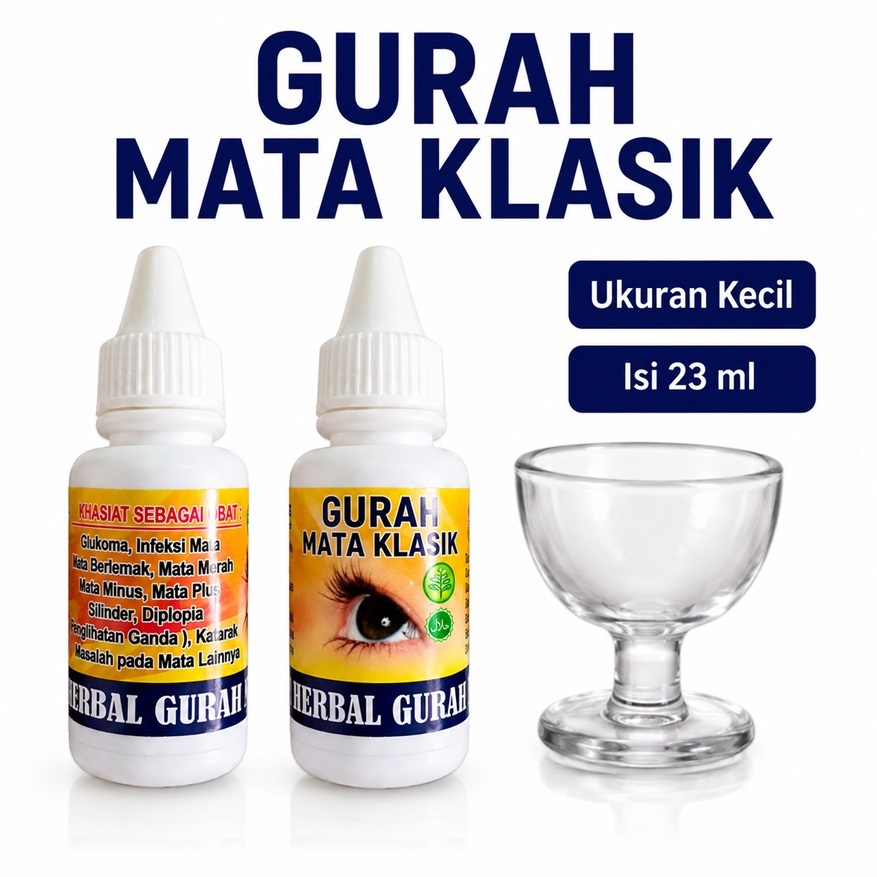 GURAH MATA KLASIK Ukuran Kecil 16 ml Original Membantu Keluhan Mata