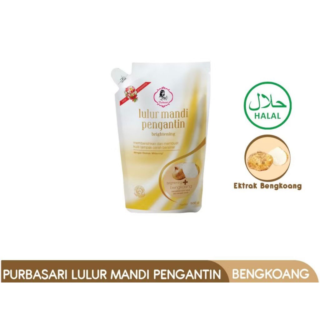 Sabun purbasari lulur mandi pengantin bengkoang 500g