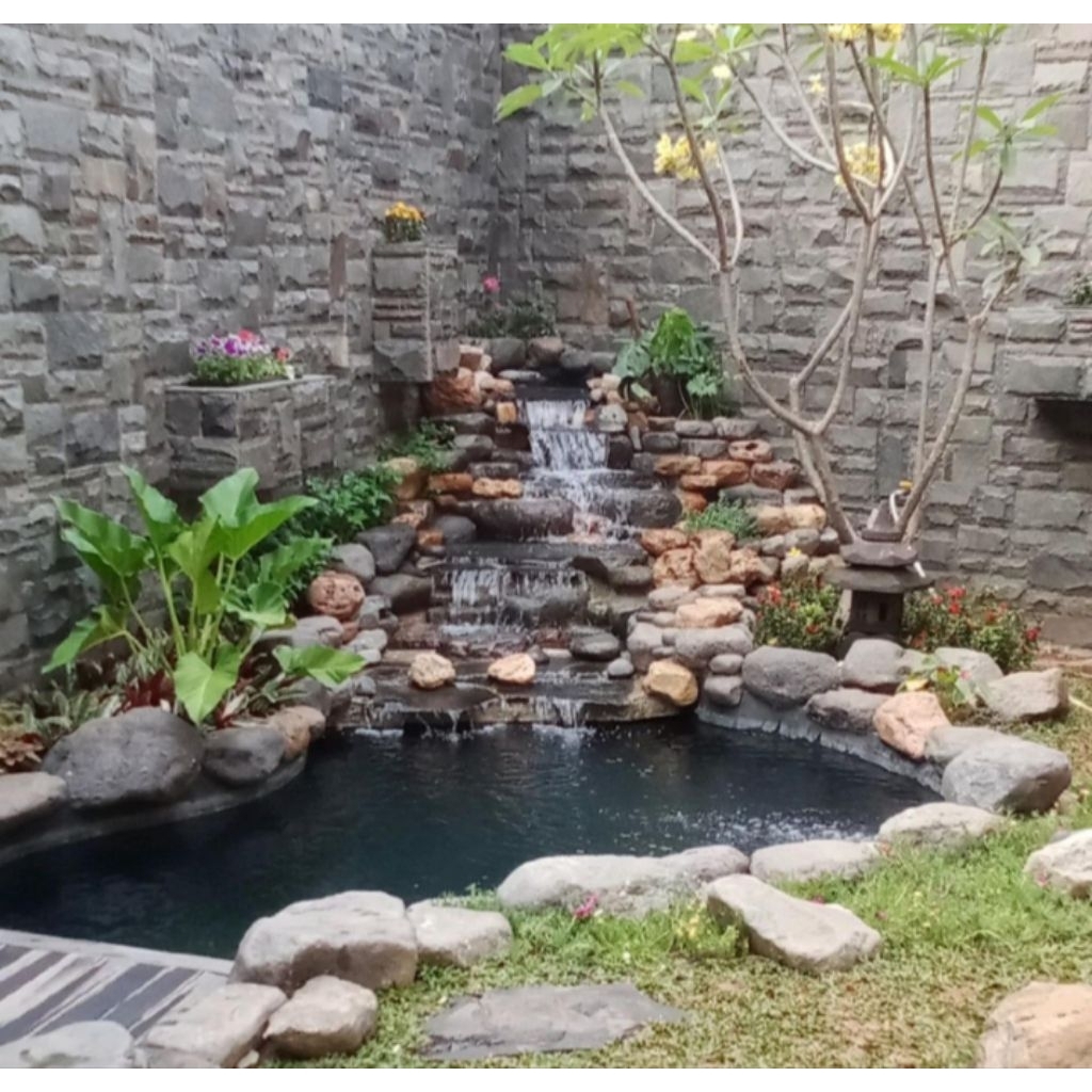 kolam natural/ikan koi.