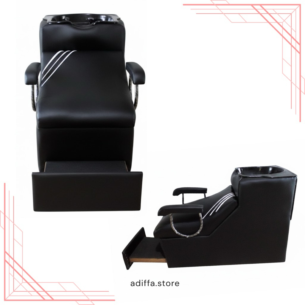 Washback Salon Kecantikan | Kursi Keramas Cuci Rambut Motif Strip Zebra
