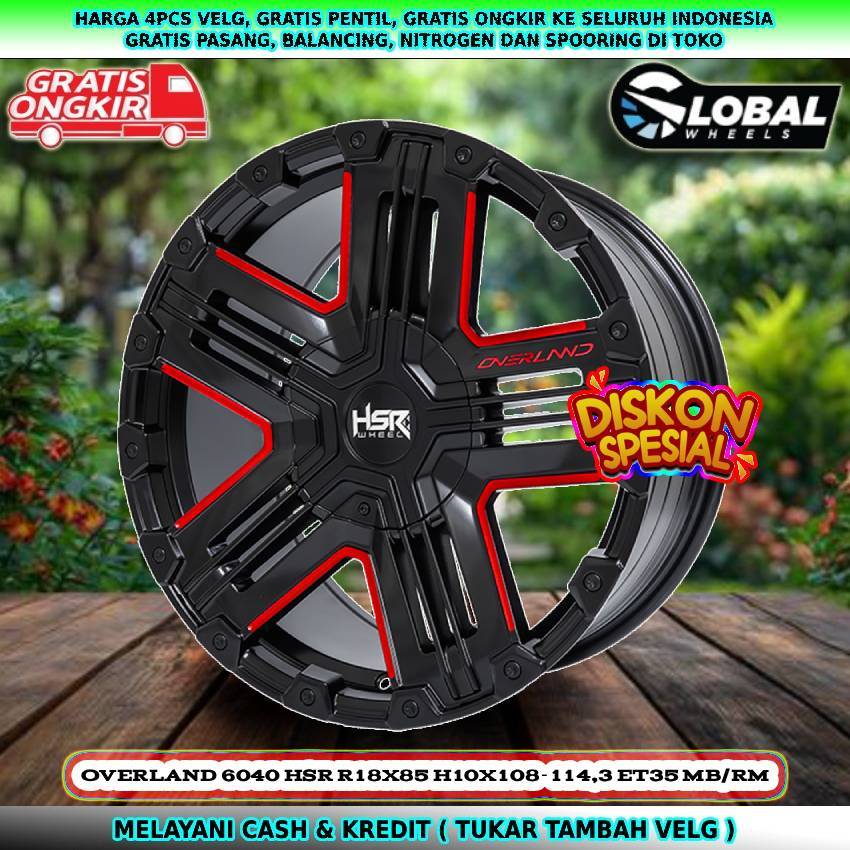 Velg ring18 pcd 5x108 untuk mobil Chery Omoda 5| Tiggo 4 Pro| Chery J6| dll velg hsr OVERLAND R18