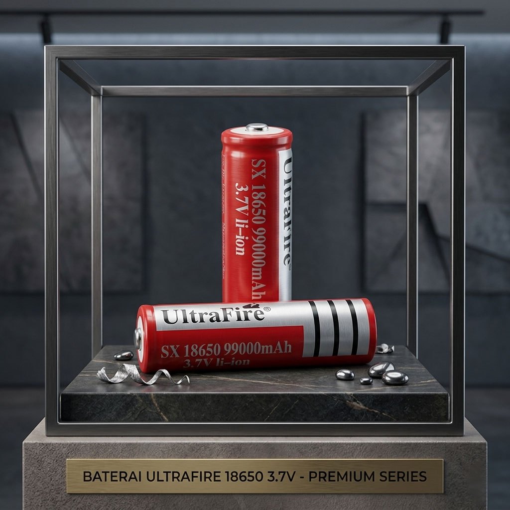 OKE LISTRIK | NEW BATERAI CAS 18650 3.7V LI-ION RECHARGEABLE BATRE SENTER SWAT POLICE POMPA GALON EL