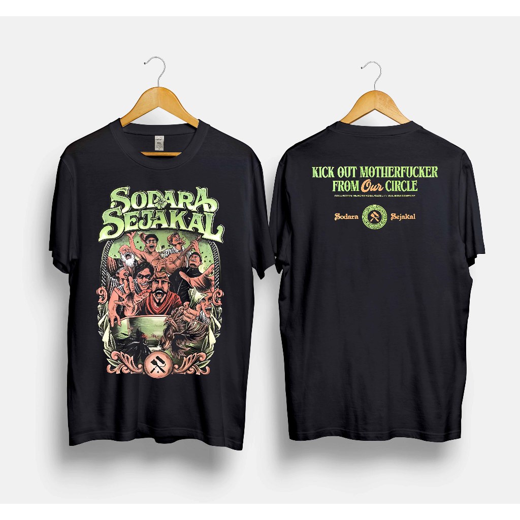 Kaos Band Kuliseni Project - Sodara Sejakal 7 black | Tshirt Musik Rock Metal Cotton Combed 24s | S 