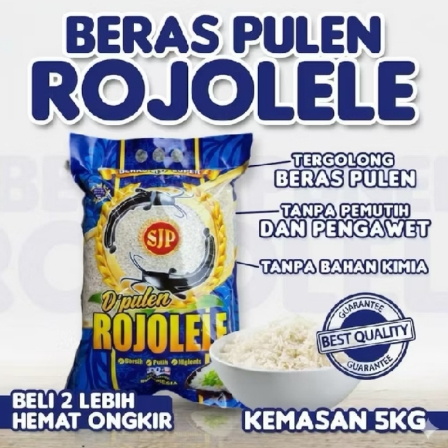 Beras 5 KG CAP ROJO LELE beras premium pulen enak bersih Termurah beras murni asli tanpa pemutih
