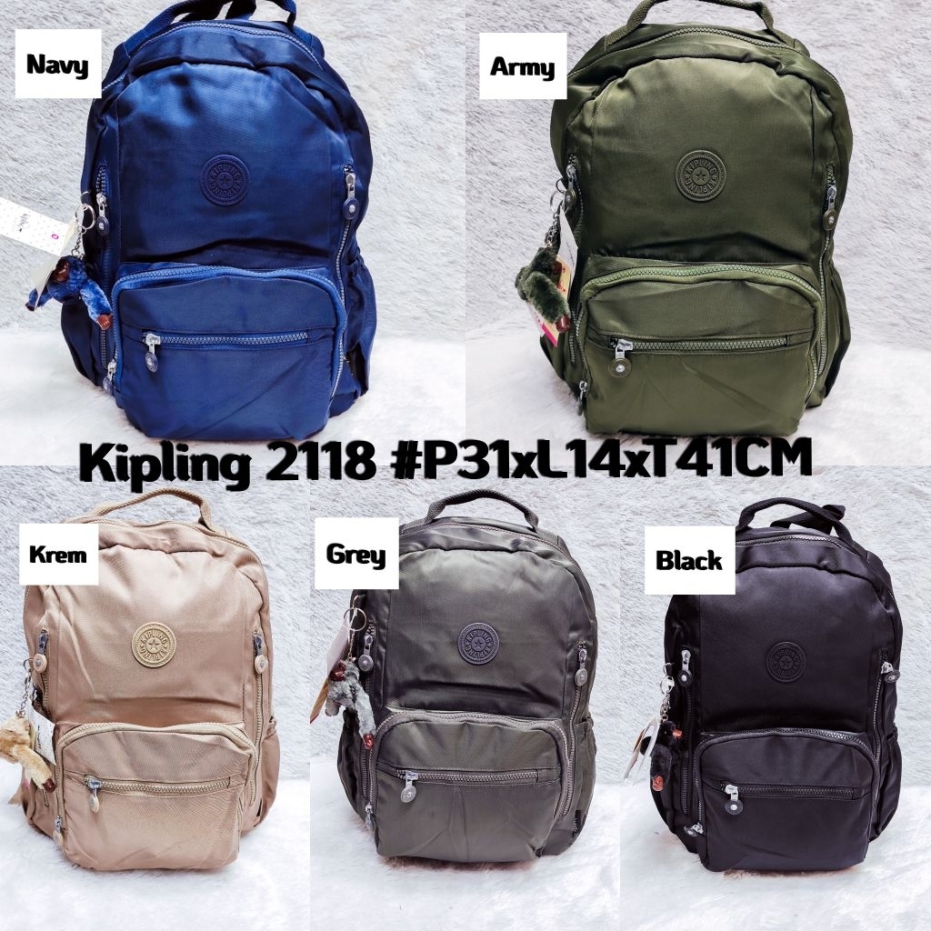 TAS RANSEL KIPLING POLOS / TAS SEKOLAH KIPLING KODE 2118 IMPORT