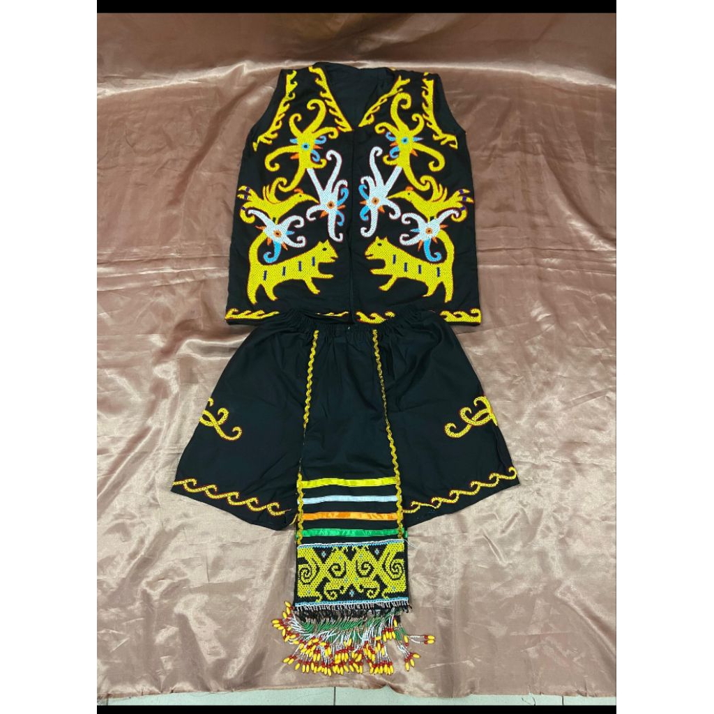 BAJU ADAT DAYAK FULL MANIK COWOK DEWASA // BAJU DAYAK COWOK FULL MANIK PREMIUM