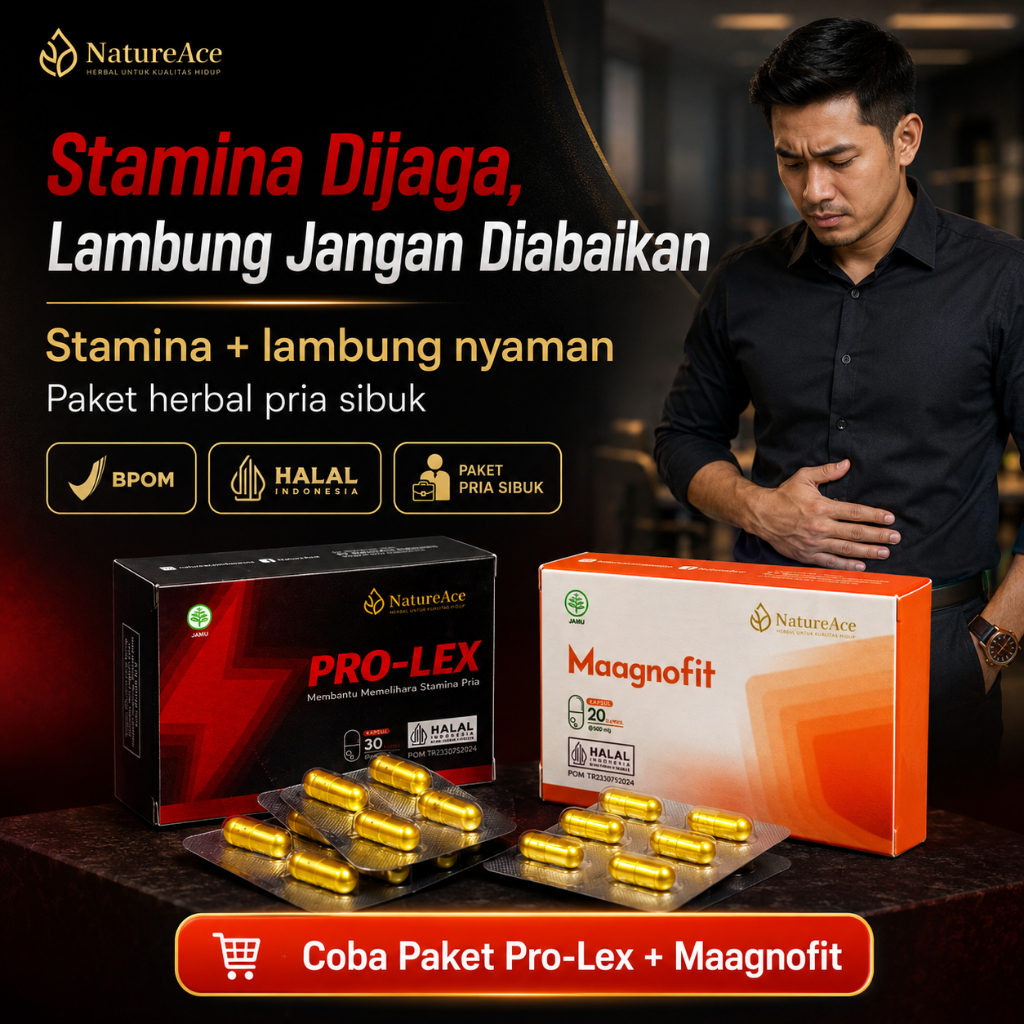 Paket Pro-Lex Maagnofit Herbal Stamina Pria Asam Lambung BPOM